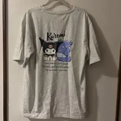 Kuromi プリント Tシャツ グレー