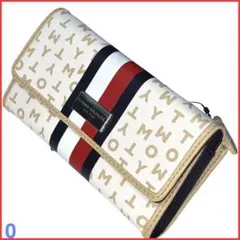 【新品】TOMMY HILFIGER 長財布トリコロール白ホワイト　ロゴ　セール