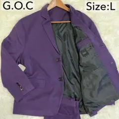 美品✨G.O.C オーバーサイズテーラードジャケット スリムパンツ セットアップ