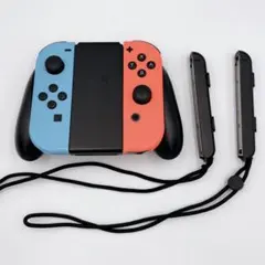 純正品 Nintendo Switch ジョイコン ブルー　レッド　グリップ
