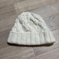 ニット帽 白