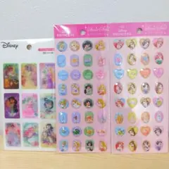 ディズニープリンセス ♡3Dシール ストーンシール 3点セット