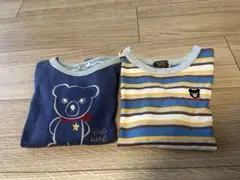 ミキハウス DOUBLE.B 長袖カットソー 100cm 2枚セット