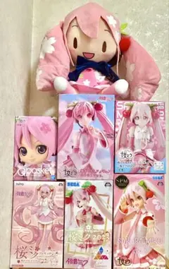 初音ミクシリーズ 桜ミク プライズフィギュア 5点セット - メルカリ
