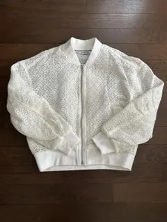 SNIDEL レース ボンバージャケット ホワイトのサムネイル