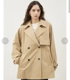 Mila Owen ミラオーウェン ダブルブレストショートトレンチコート