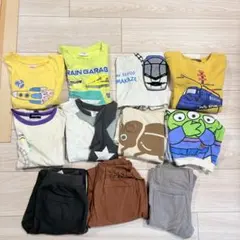 電車服多め　キッズ服 まとめ売り Tシャツ パンツ 110cm 11点