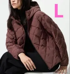 ユニクロ　UNIQLO　パフテックパーカー　レディース ワイン　Lサイズ