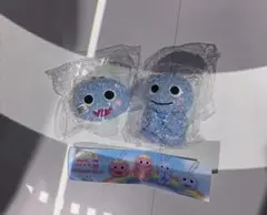 がんこちゃん　ぬいぐるみボールチェーン　がんぺーちゃん2点セット　ガチャガチャ