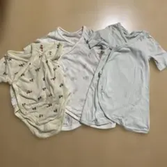 ユニクロ ベビー コンビ肌着＆ロンパース3枚セット