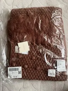 【新品未開封】hinari ポップコーン編み ボリューム フリンジ マフラー