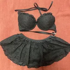 【PEAK&PINE】ブラック レース 水着 Mサイズ　夏のサムネイル