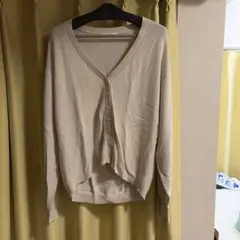 【新品未使用】グローバルワーク Vネックニットカーディガン クリーム