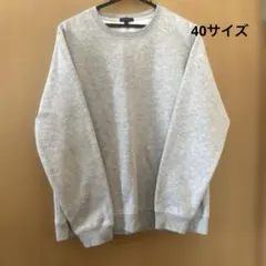URBAN RESEARCH クルーネック スウェット グレー 40のサムネイル