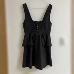 axes femme アクシーズファム M ジャンパースカート リボン レース