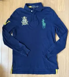 Polo Ralph Lauren ネイビー 長袖ポロシャツ S