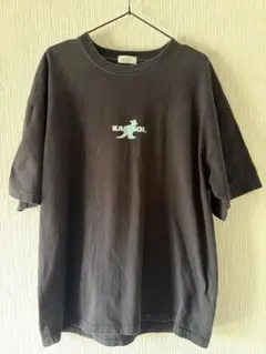 KANGOL Tシャツ ブラック ロゴプリント