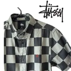【希少】Stussy 半袖チェックシャツ サイズS