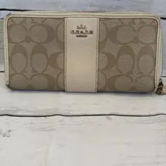 COACH 長財布 ベージュ