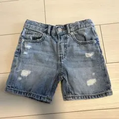 【ZARA KIDS】ザラキッズ ダメージ加工 デニムショートパンツ 104cm