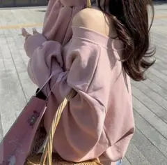 GRL オフショルダースウェットトップス ［pm392］