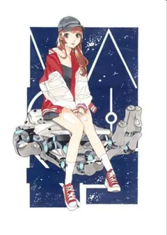 手描きイラスト 原画 額装済み 創作人物画 - メルカリ