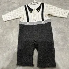 bebe ドット柄ロンパース70