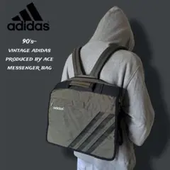 90s ACE社製 adidas テック系多機能 メッセンジャーバッグリュック