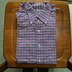 チェック柄 長袖シャツ ボタンダウン