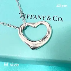 【Aランク】TIFFANYオープンハートネックレスM45cm