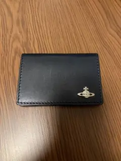 Vivienne Westwood 紺色　レザー 名刺入れ