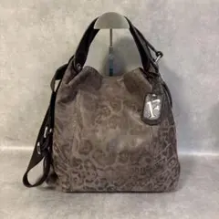 FURLA 本革　エリザベス　ヒョウ柄 2way バッグ