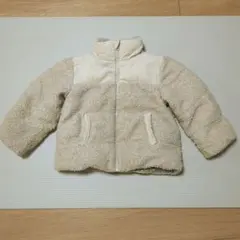 キッズ ボアジャケット ベージュ コーデュロイ