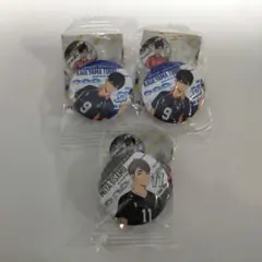 ハイキュー!!☓くら寿司★影山飛雄　宮治★缶バッジ3個セット