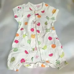 西松屋 フルーツ柄 ロンパース 60-70cm