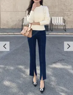 【美人百花掲載】バースデーバッシュ CENTER SLIT DENIM デニムのサムネイル