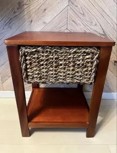 美品】バナナリーフ スツール ラタンブラウン 幅41×奥行き41×高さ40cm