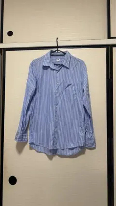UNIQLO メンズ 長袖シャツ M ストライプ