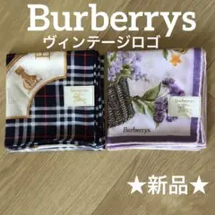 Burberrys バーバリー　ハンカチ　チェック　花柄　★新品★