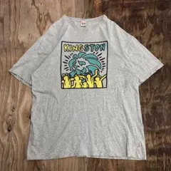 00s NESTA Tシャツ キースヘリング風 ライオン グレー VINTAGEのサムネイル