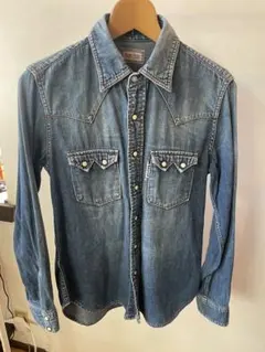 ハリウッドランチマーケット　blueblue 日本製 ウェスタンシャツ サイズ1