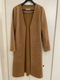 AZUL by moussy ノーカラーロングコートのサムネイル