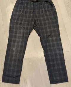 GRAMICCI チェック柄スラックス グレー系　パンツ М