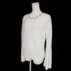 Drawing Numbers★ベルスリーブコットンニット size:38のサムネイル
