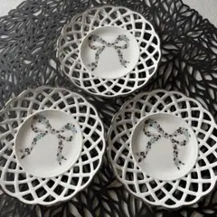 R*♪様 NARUMI フェリシータ リボンデザイン プレート 3枚セット