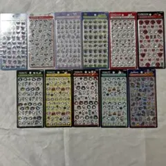 ボンボンドロップシール　ミニ　ディズニー　スヌーピー　11枚セット