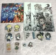 鬼滅の刃 映画特典 缶バッジ アクリルキーホルダー まとめ売り