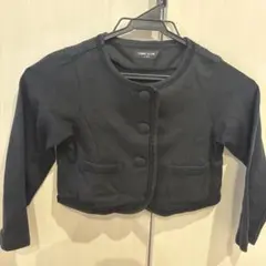 COMME CA ISM ブラックカーディガン 110A