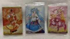 プリキュアカードウエハース9弾　キュアウィング　キュアスカイ　キュアバタフライ