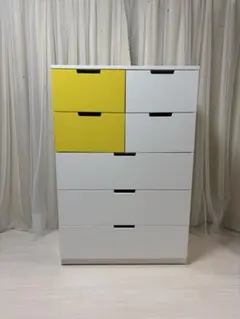 IKEA チェスト タンス 収納 ノールドリ NORDLI ホワイト - メルカリ